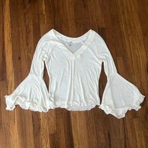 Free People Bell Sleeve Top
